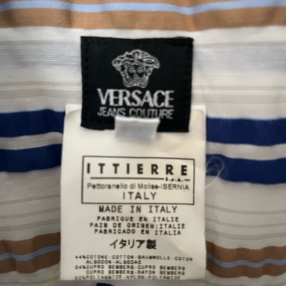 Versace stripe button down - Picture 3 of 5